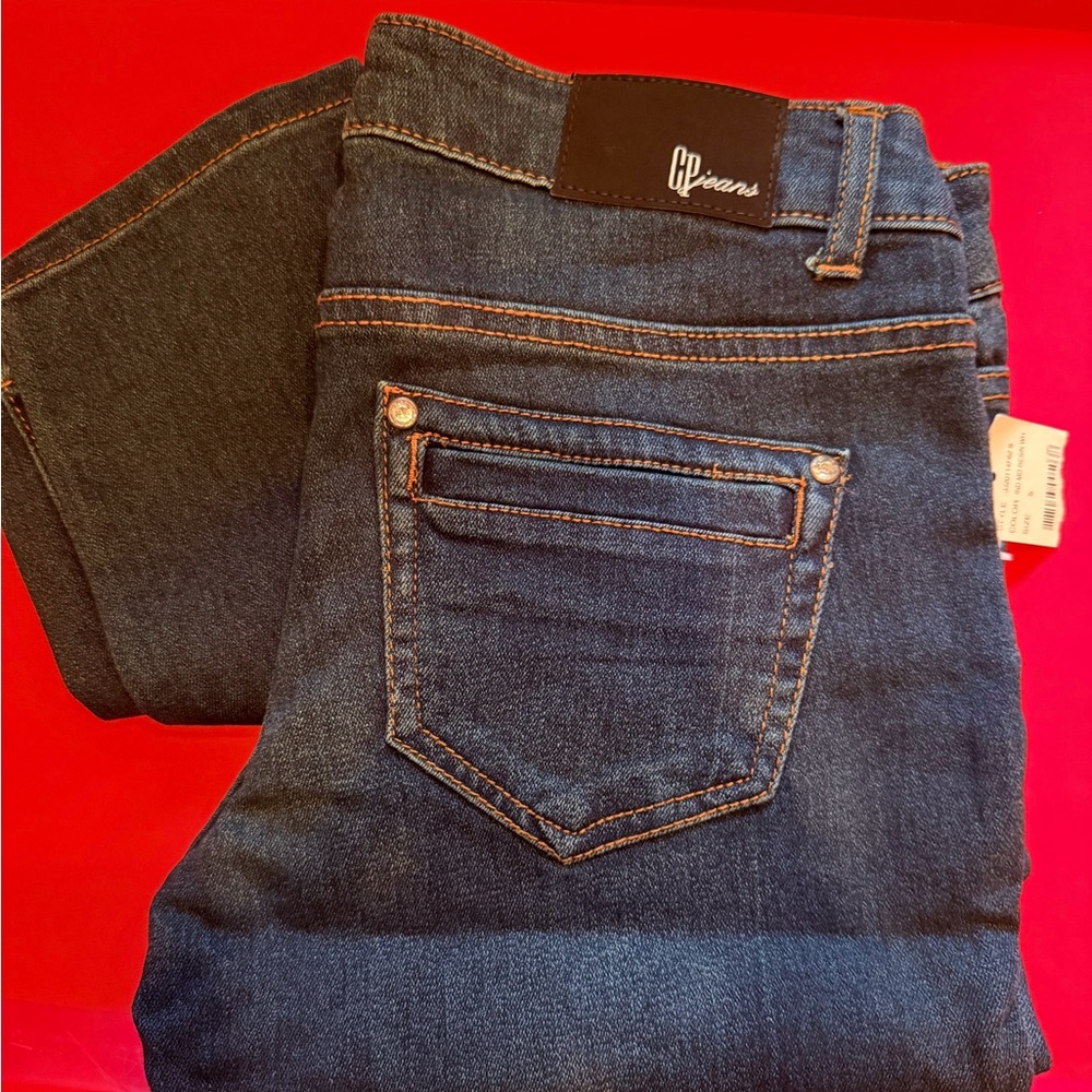 Women's Skinny Jeans - Dark Blue - Picture 2 of 4